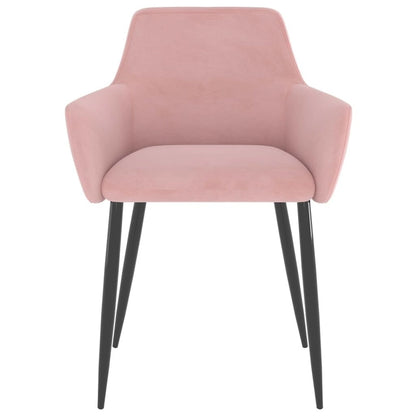 vidaXL Dining Chairs Upholstered Chair with Metal Legs for Living Room Velvet - 22 x 22 x 30.7