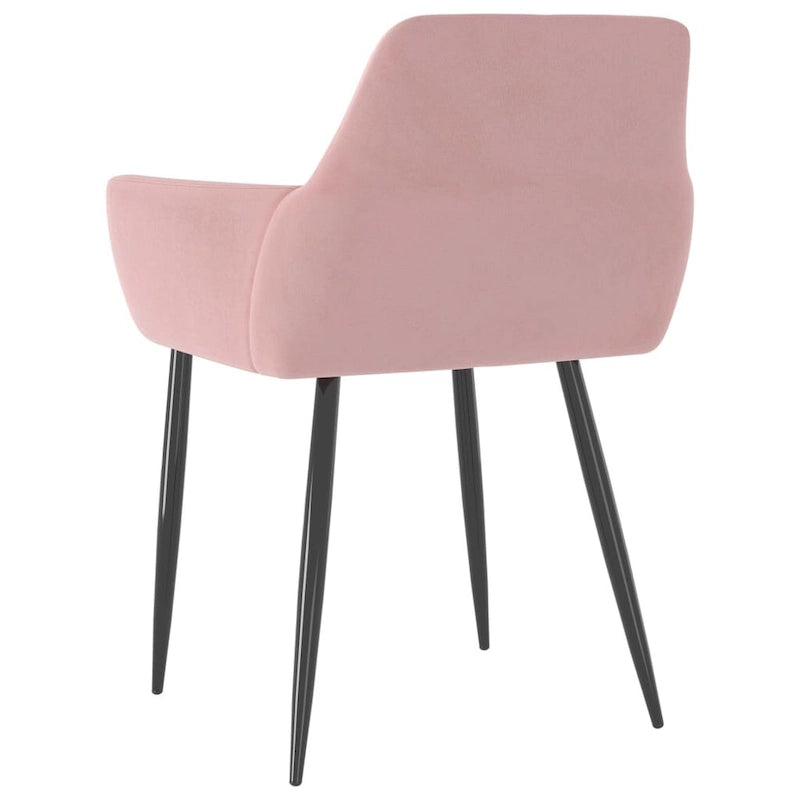 vidaXL Dining Chairs Upholstered Chair with Metal Legs for Living Room Velvet - 22 x 22 x 30.7