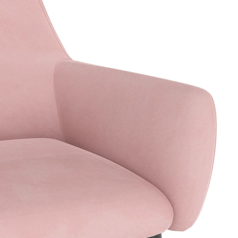 vidaXL Dining Chairs Upholstered Chair with Metal Legs for Living Room Velvet - 22 x 22 x 30.7