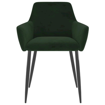 vidaXL Dining Chairs Upholstered Chair with Metal Legs for Living Room Velvet - 22 x 22 x 30.7