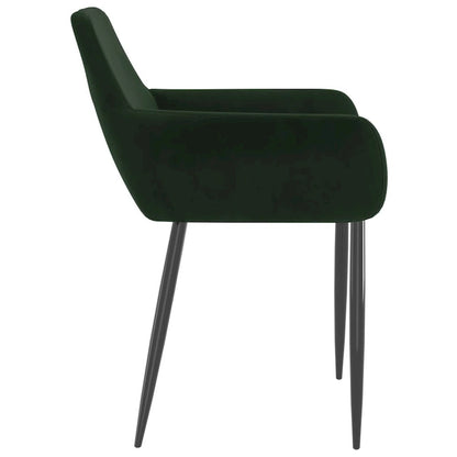 vidaXL Dining Chairs Upholstered Chair with Metal Legs for Living Room Velvet - 22 x 22 x 30.7