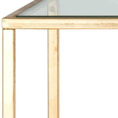 SAFAVIEH Colette Gold Console - 63 x 16 x 32 - 63Wx16Dx32H