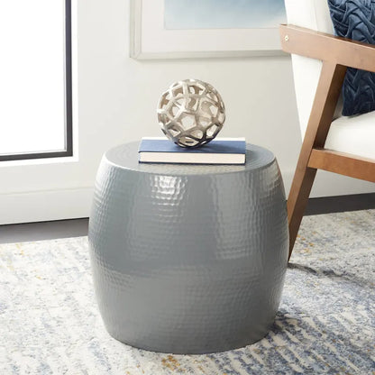 SAFAVIEH Helaine Silver Round Table - 15 W x 15 D x 16 H - 15Wx15Dx16H