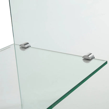 SAFAVIEH Hawa Clear Console Table - 43.3 x 13.8 x 29.5 - 43Wx14Dx30H
