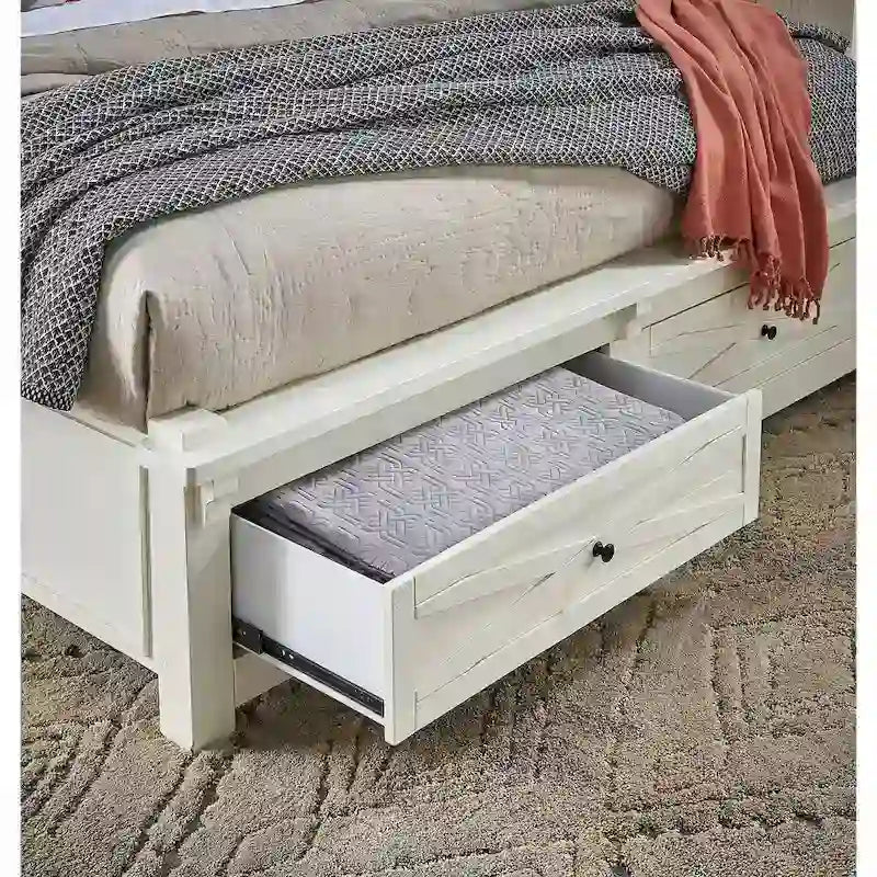 Simply Solid Shanna Solid Wood Storage Platform Bed