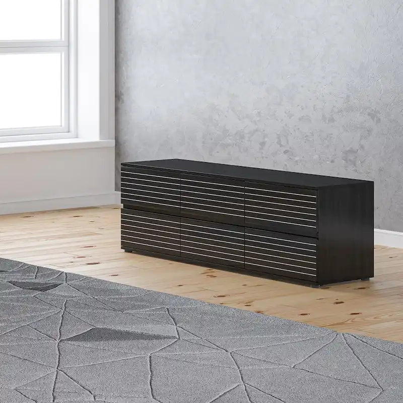 63 Multipurpose 6-Drawer Dresser and Television Stand Enertainment