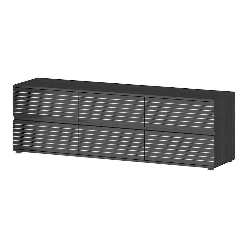 63 Multipurpose 6-Drawer Dresser and Television Stand Enertainment