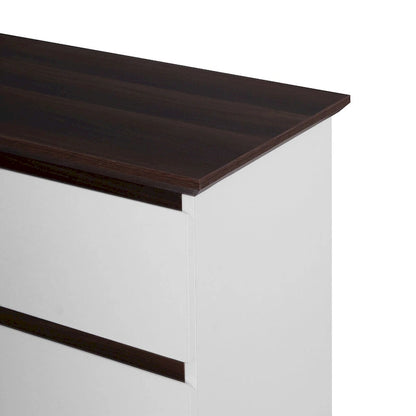 Dresser with Drawers, 5 Drawer Dresser with Wood Color Top, Small Dresser for Kids Bedroom, Living Room,