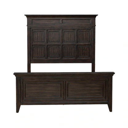 Paradise Valley Saddle Brown Panel Bed Frame - 2 Size Options