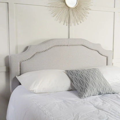 62 Queen Headboard with Nailhead Trim by Christopher Knight Home
