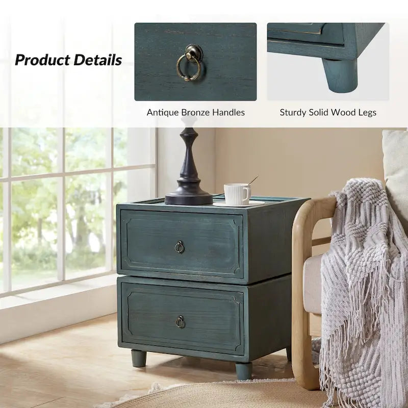 Greg Transitional 2 - Drawer Nightstand with Multiple Configurations by HULALA HOME