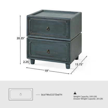 Greg Transitional 2 - Drawer Nightstand with Multiple Configurations by HULALA HOME