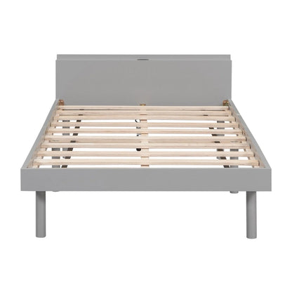Modern Design Platform Bed with Built-in USB Port
