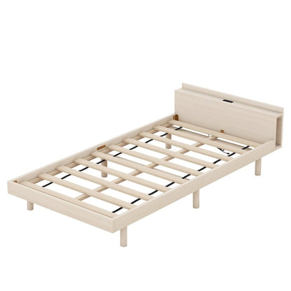 Modern Design Platform Bed with Built-in USB Port