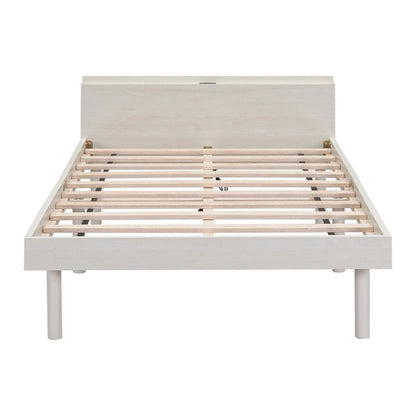 Modern Design Platform Bed with Built-in USB Port