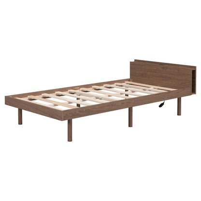 Modern Design Platform Bed with Built-in USB Port