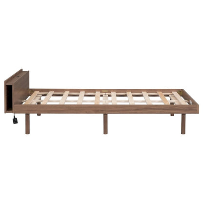 Modern Design Platform Bed with Built-in USB Port