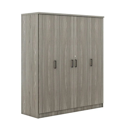 4-Door Wardrobe Armoires with 1 Drawer