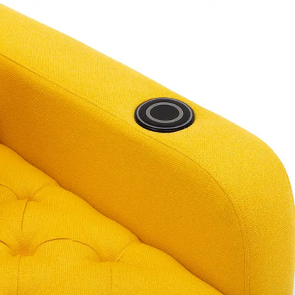 Clihome Tufted Reclining Chaise Lounge