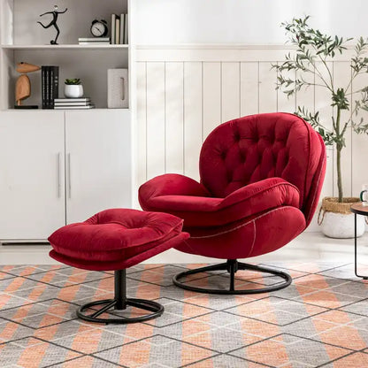 Accent chair TV Chair Living room Chair with Ottoman