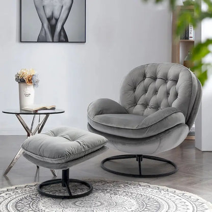 Accent chair TV Chair Living room Chair with Ottoman