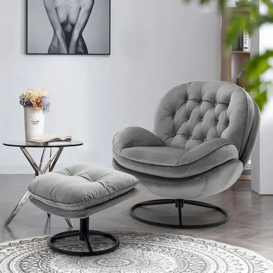 Accent chair TV Chair Living room Chair with Ottoman