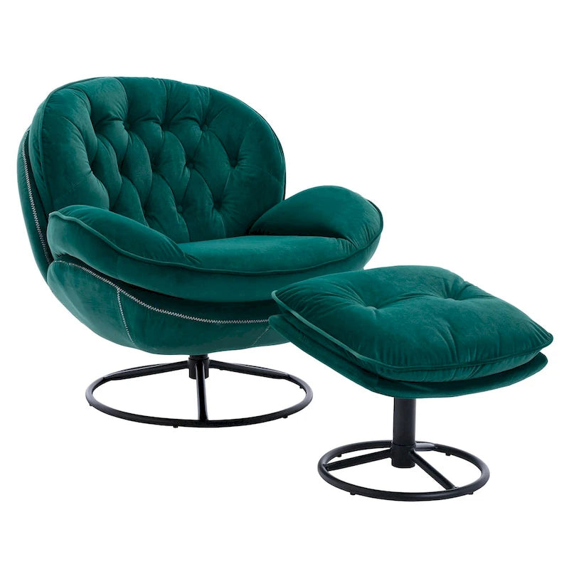 Accent chair TV Chair Living room Chair with Ottoman