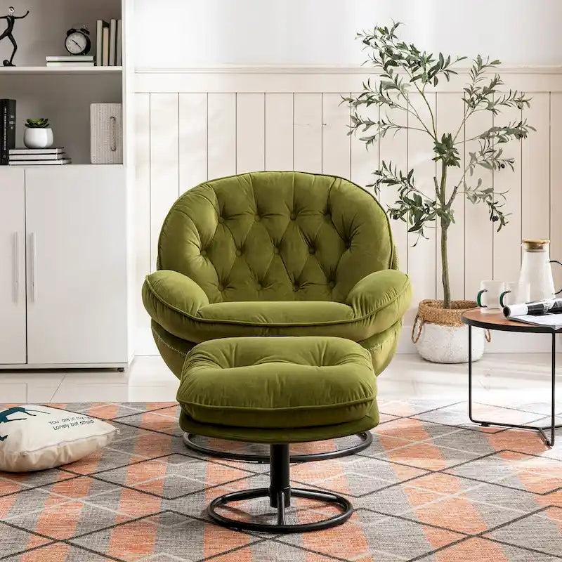 Accent chair TV Chair Living room Chair with Ottoman