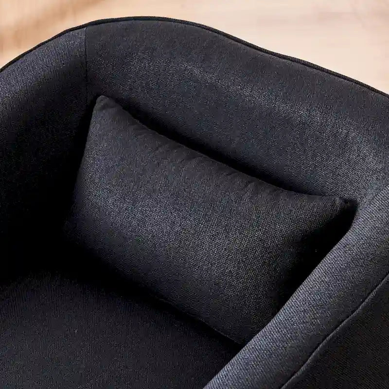 Swivel Barrel Chair With Ottoman
