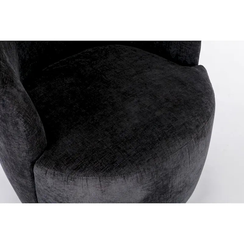 Small Swivel Accent Chair Comfy Round 360 Chenille Swivel Chair for Living Room Modern Round Accent Arm Chairs