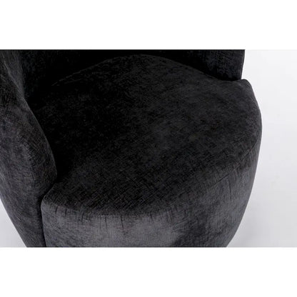 Small Swivel Accent Chair Comfy Round 360 Chenille Swivel Chair for Living Room Modern Round Accent Arm Chairs
