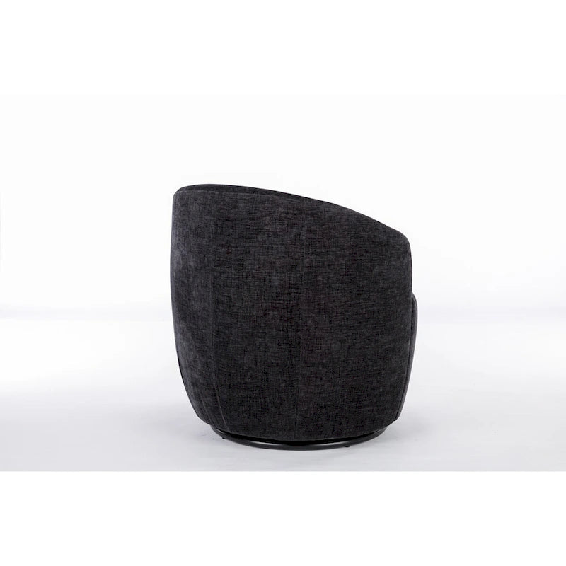 Small Swivel Accent Chair Comfy Round 360 Chenille Swivel Chair for Living Room Modern Round Accent Arm Chairs