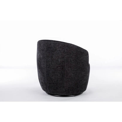 Small Swivel Accent Chair Comfy Round 360 Chenille Swivel Chair for Living Room Modern Round Accent Arm Chairs