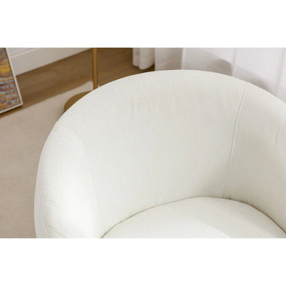 Small Swivel Accent Chair Comfy Round 360 Chenille Swivel Chair for Living Room Modern Round Accent Arm Chairs