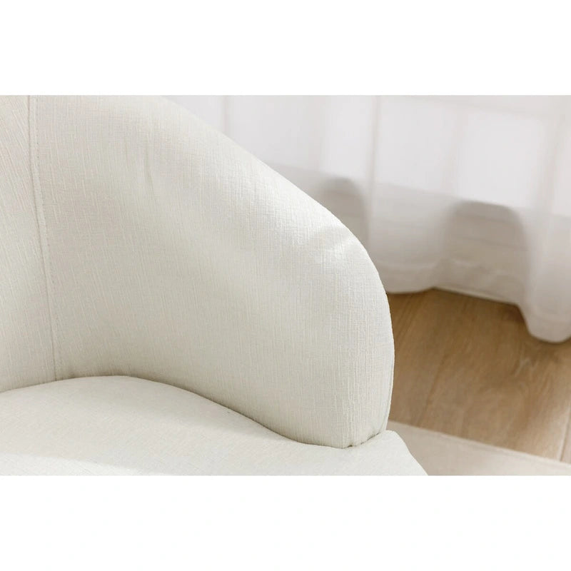 Small Swivel Accent Chair Comfy Round 360 Chenille Swivel Chair for Living Room Modern Round Accent Arm Chairs