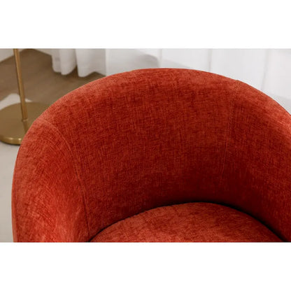 Small Swivel Accent Chair Comfy Round 360 Chenille Swivel Chair for Living Room Modern Round Accent Arm Chairs