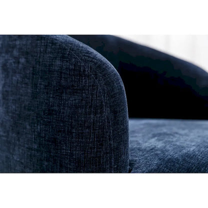 Small Swivel Accent Chair Comfy Round 360 Chenille Swivel Chair for Living Room Modern Round Accent Arm Chairs