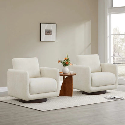 Rebecca Swivel Accent Chair Armchair with Back Cushion