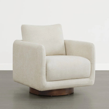Rebecca Swivel Accent Chair Armchair with Back Cushion