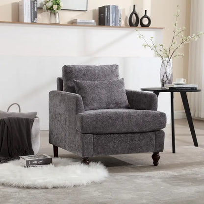 Wooden Frame Armchair, Modern Accent Chair Lounge Chair