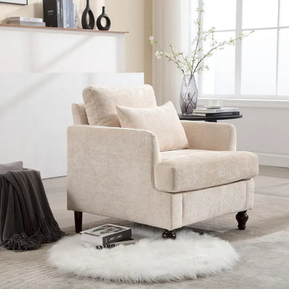Wooden Frame Armchair, Modern Accent Chair Lounge Chair