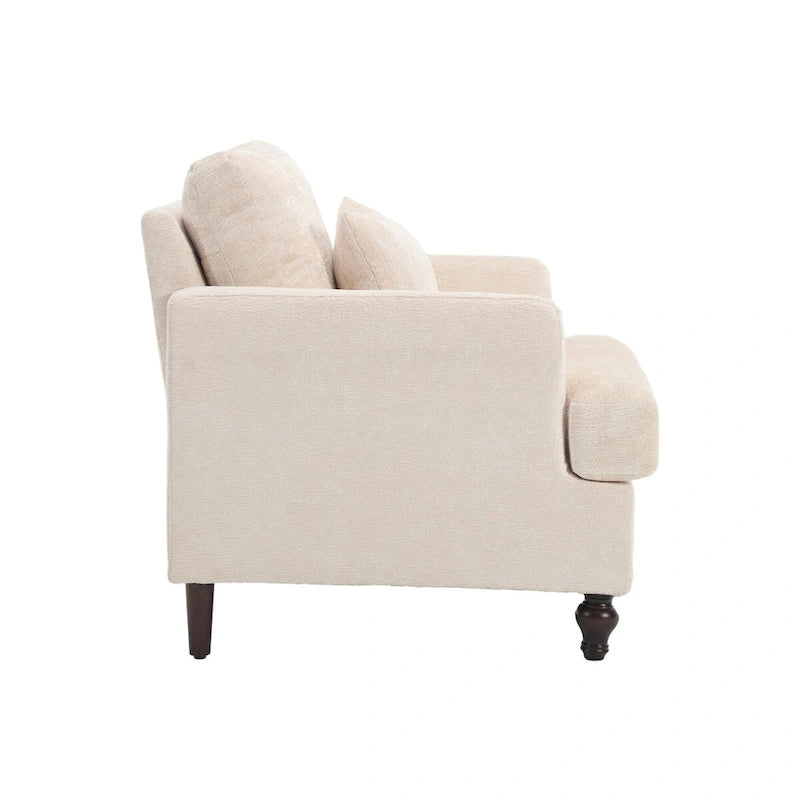 Wooden Frame Armchair, Modern Accent Chair Lounge Chair