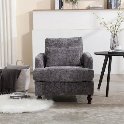 Wooden Frame Armchair, Modern Accent Chair Lounge Chair