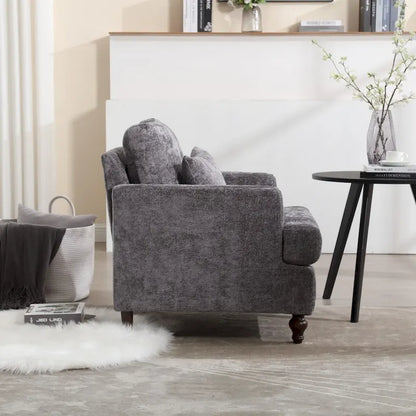 Wooden Frame Armchair, Modern Accent Chair Lounge Chair