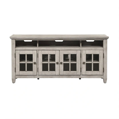 Heartland Antique White Tobacco Entertainment TV Stand