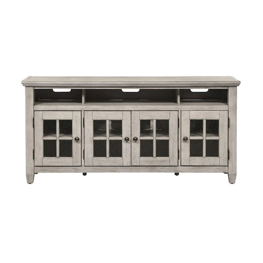 Heartland Antique White Tobacco Entertainment TV Stand
