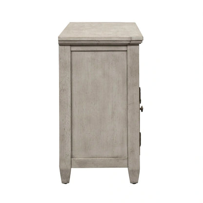 Heartland Antique White Tobacco Entertainment TV Stand