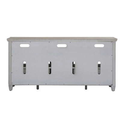 Heartland Antique White Tobacco Entertainment TV Stand