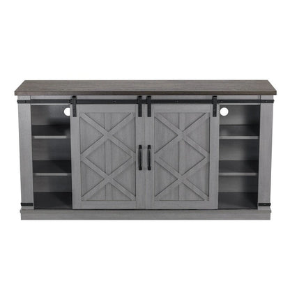 58 in. Barn Door TV Stand for TVs up to 65 in.