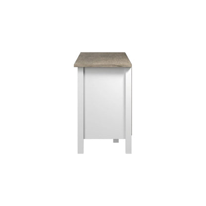 Bush Furniture Mayfield 60W TV Stand with Doors and Shelves.